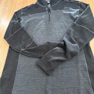 Kuhl Men's Charcoal and Black Zip-Up Sweater